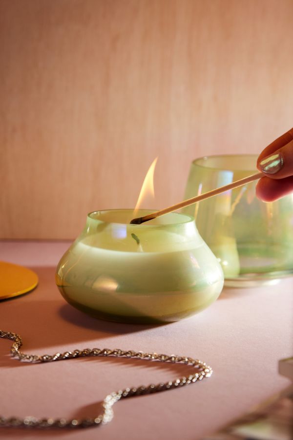 Slide View: 2: Ava Lime Lamp-Shaped Candle