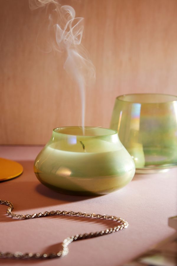 Slide View: 3: Ava Lime Lamp-Shaped Candle