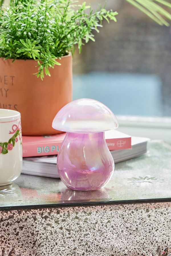 Slide View: 1: Pink Mini Mushroom Candle 