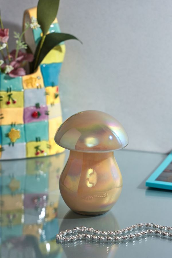 Slide View: 1: Bougie Champignon Mini Jaune