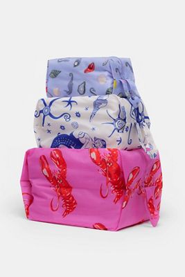 BAGGU Sea Creatures 3D Zip Set