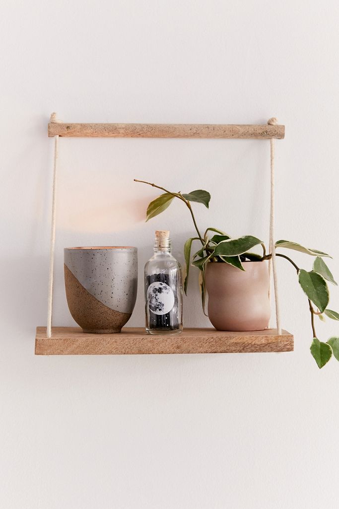 Asher Rope Hanging Wall Shelf Urban Outfitters UK