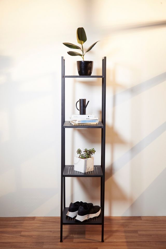 Maki Narrow Black Metal Storage Shelf Urban Outfitters UK