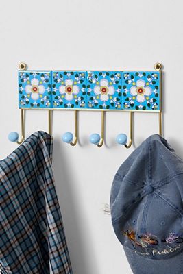 Six Tiled Wall Hook