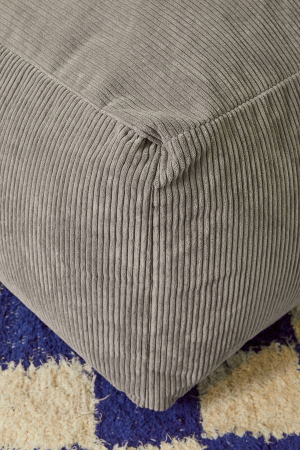 Slide View: 3: icon Grey Tetra Bean Bag Pouffe