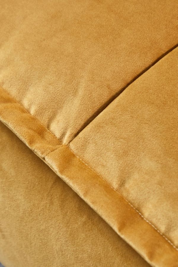 Slide View: 4: icon Ochre Vita Velvet Floor Cushion