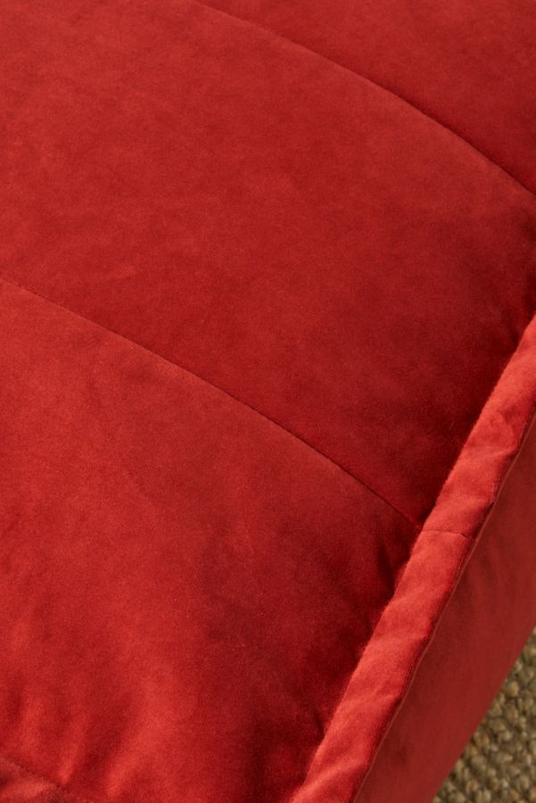 Slide View: 3: icon Terracotta Vita Velvet Floor Cushion