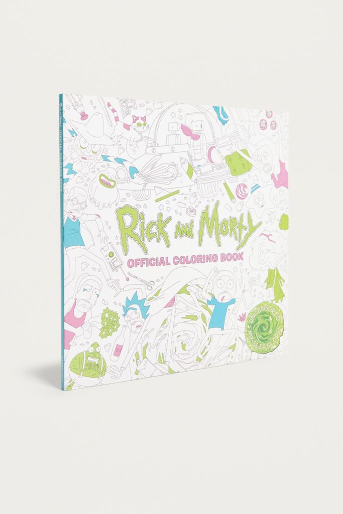 Rick and Morty Official Colouring Book By Titan Books Urban Outfitters UK