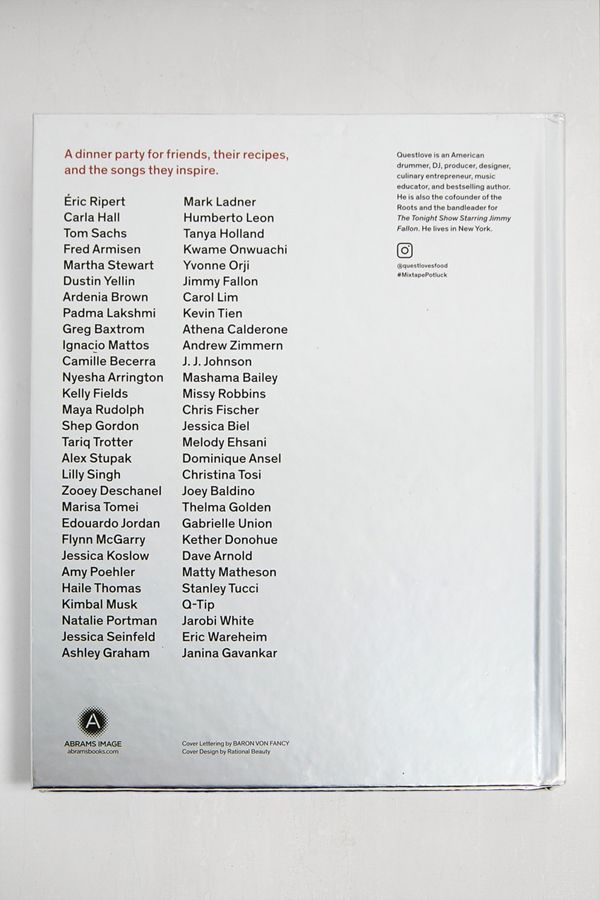 Mixtape Potluck Cookbook By Questlove Urban Outfitters UK