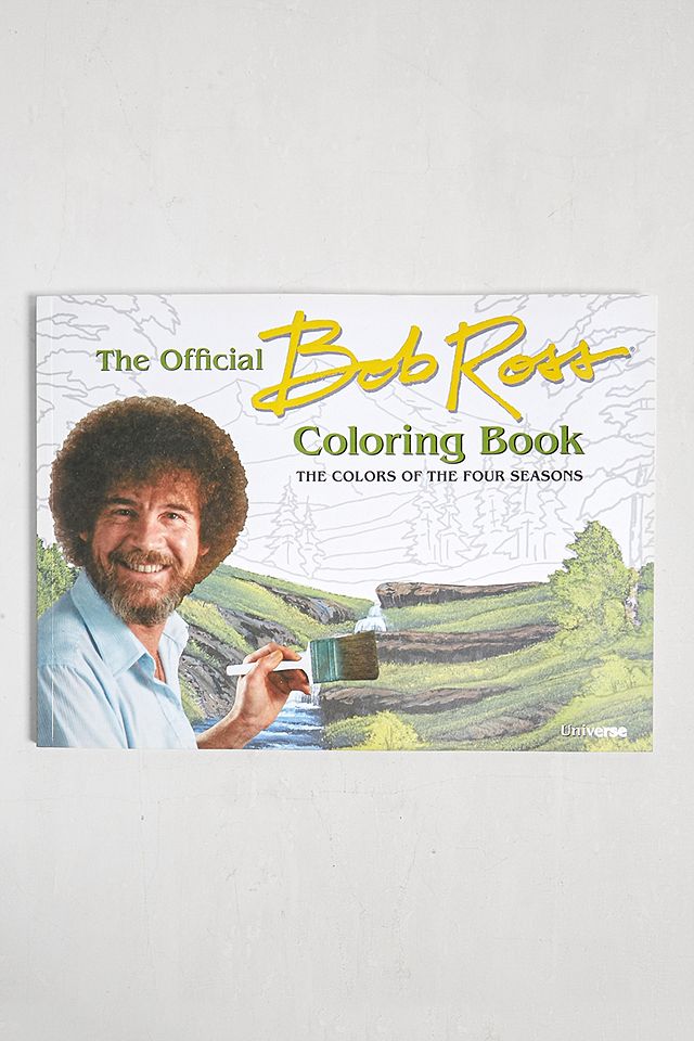 Bob Ross Colouring Book Urban Outfitters