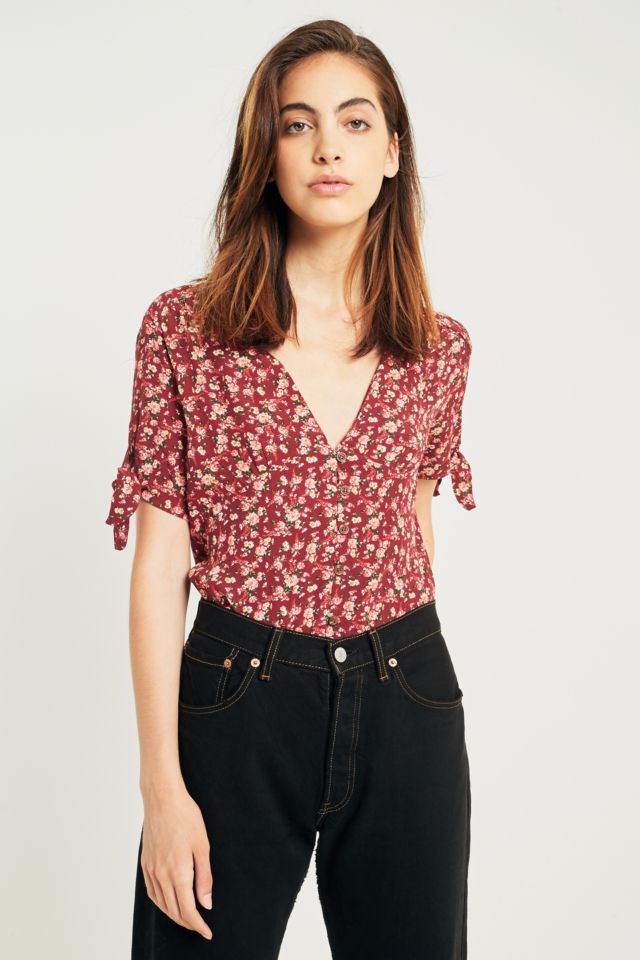 Pins & Needles Sally Sue Floral Blouse | Urban Outfitters UK