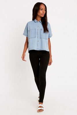 urban outfitters denim shirt
