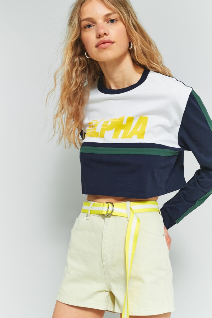 BDG Alpha Super Cropped T-Shirt | Urban Outfitters UK