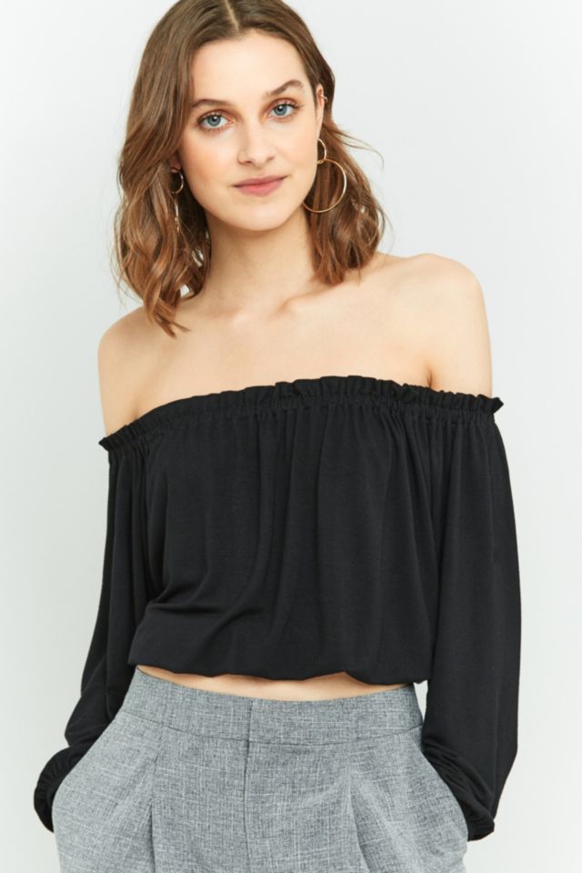 Pins & Needles Bardot Batwing Off-The-Shoulder Top | Urban Outfitters UK