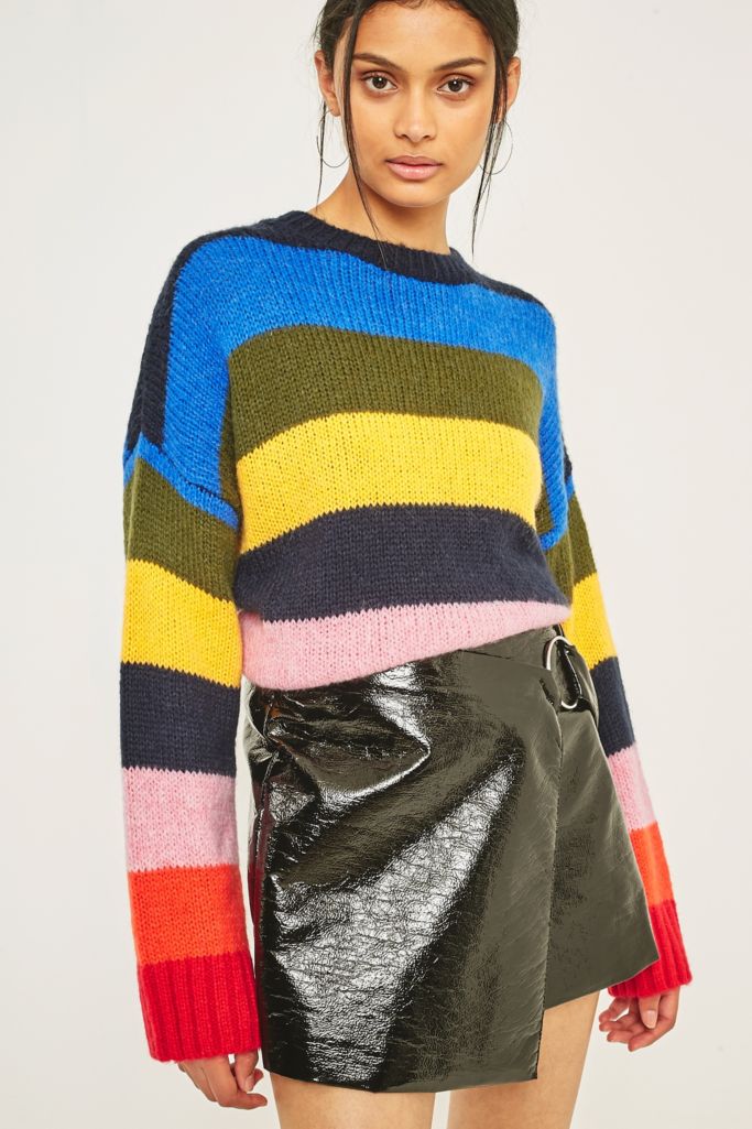 BDG Rainbow Colour-Blocked Jumper | Urban Outfitters UK