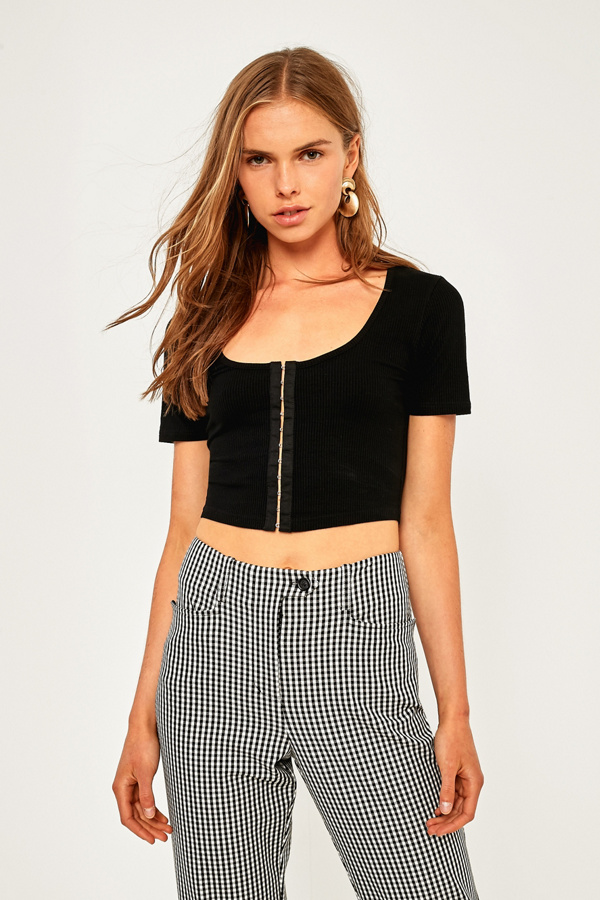 Urban Outfitters HookAndEye Cropped TShirt Urban Outfitters UK