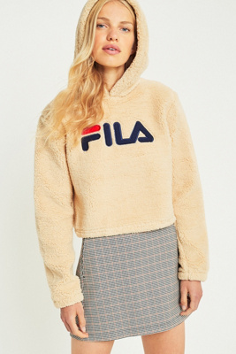 fluffy fila hoodie