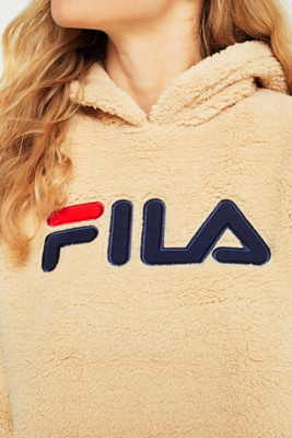 fila teddy hoodie sweatshirt