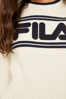 cream fila jumper
