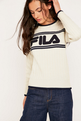 cream fila jumper
