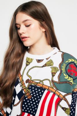 capsule collection flag print sweatshirt