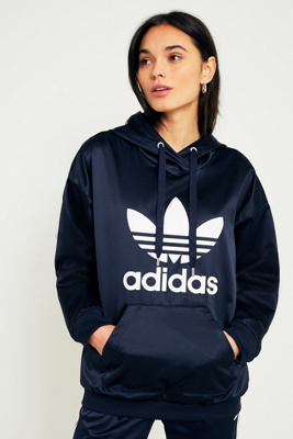 adidas navy trefoil hoodie