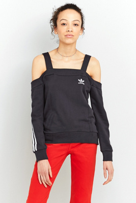 adidas cold shoulder sweatshirt