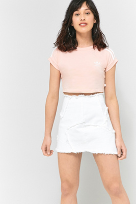 pink adidas crop top