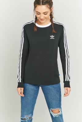 three striped long sleeve top by adidas