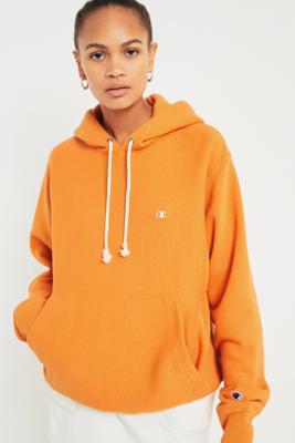 bright orange champion hoodie