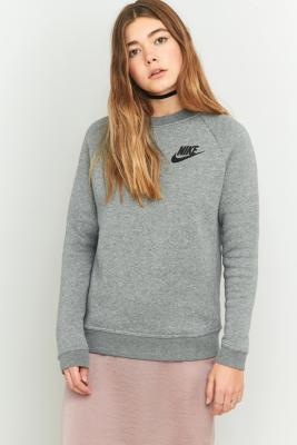 nike rally grey crew neck sweatshirt