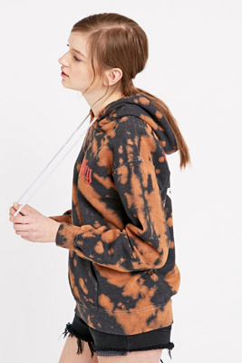 brown tie dye hoodie