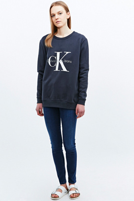 calvin klein sweatshirt navy