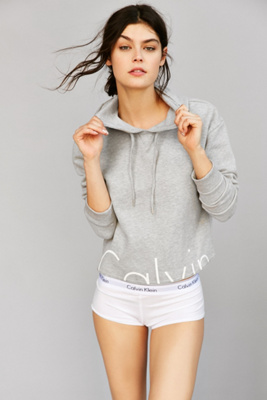 calvin klein crop top hoodie