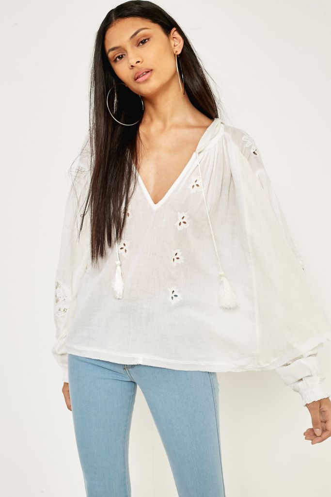 Free People Tropical Summer Hooded Top | Urban Outfitters UK