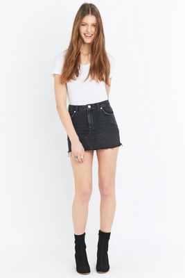 black denim skirt urban outfitters