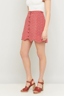 urban outfitters red skirt