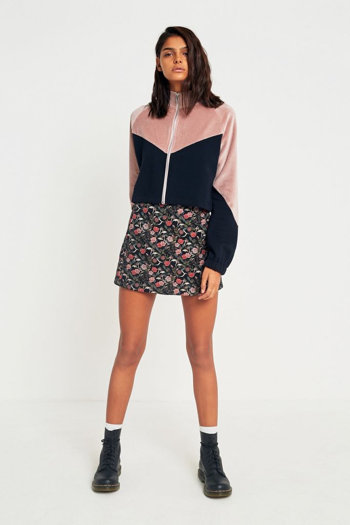 Urban Outfitters Floral Tapestry A Line Mini Skirt Urban