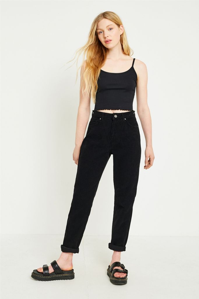 BDG – Mom-Hose aus Cord in Schwarz | Urban Outfitters DE