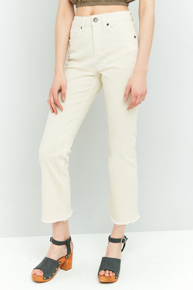 BDG Kick Flare Ecru Jeans Urban Outfitters UK