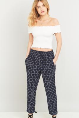 navy beach trousers