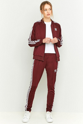 maroon adidas jumpsuit