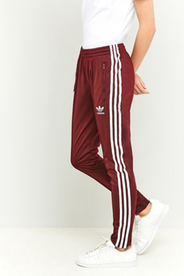 burgundy adidas bottoms