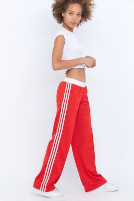 red adidas tracksuit bottoms