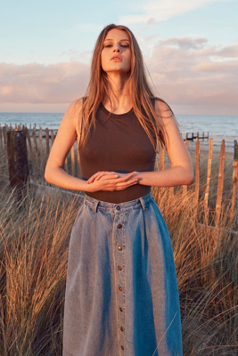 kings of indigo skirt