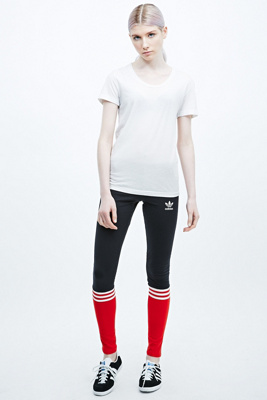red and black adidas leggings