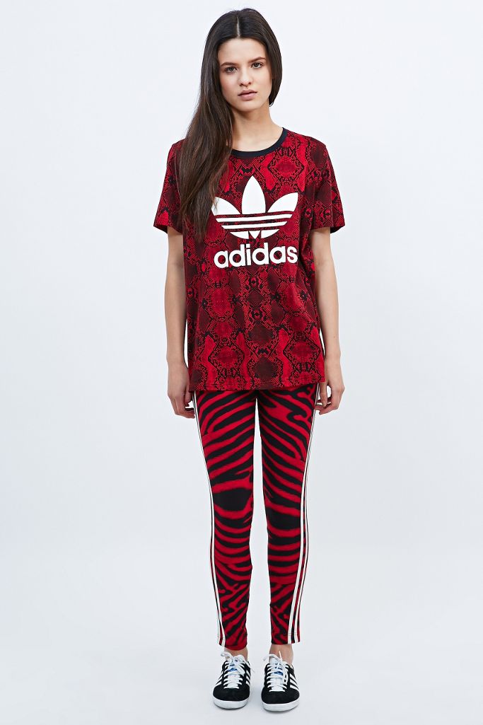 adidas Clash Leggings in Red Urban Outfitters UK