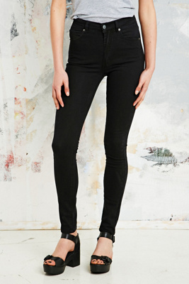 cheap monday second skin very stretch black