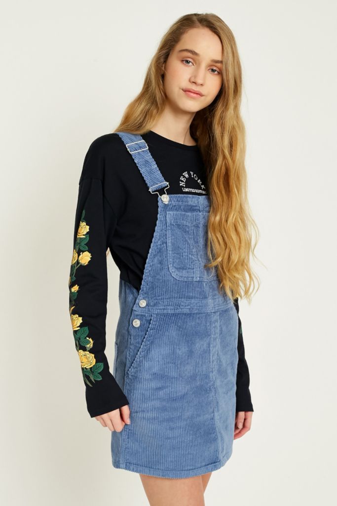 BDG Corduroy Blue Pinafore Dress | Urban Outfitters UK