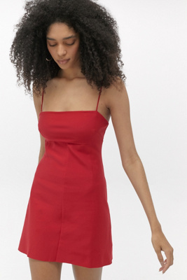 a line mini slip dress